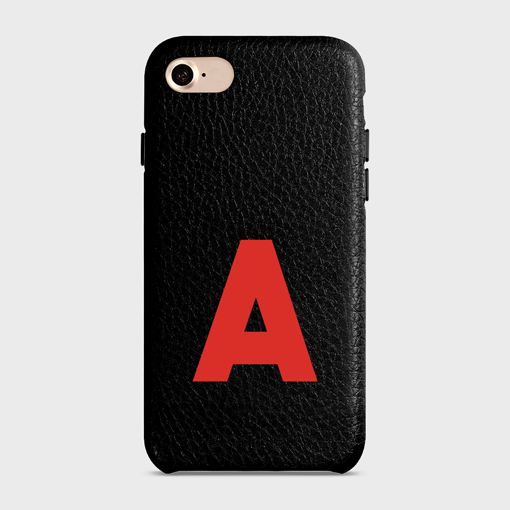iPhone 7/8/SE (2022/2020) Personalised Leather Case - Initial - 39