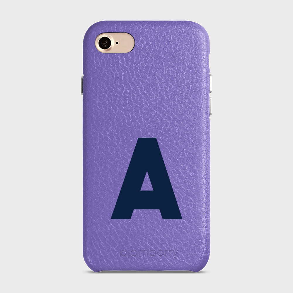 iPhone 7/8/SE (2022/2020) Personalised Leather Case - Initial - 28