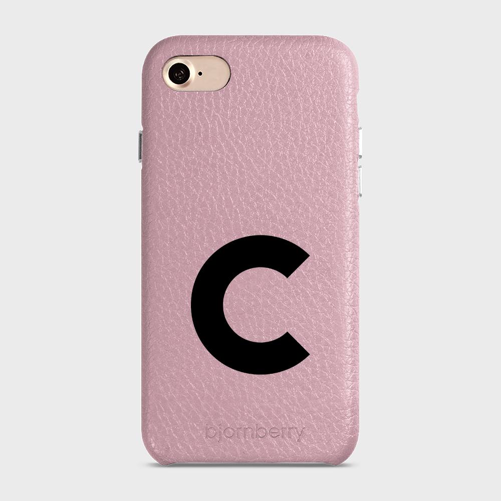 iPhone 7/8/SE (2022/2020) Personalised Leather Case - Initial - 34