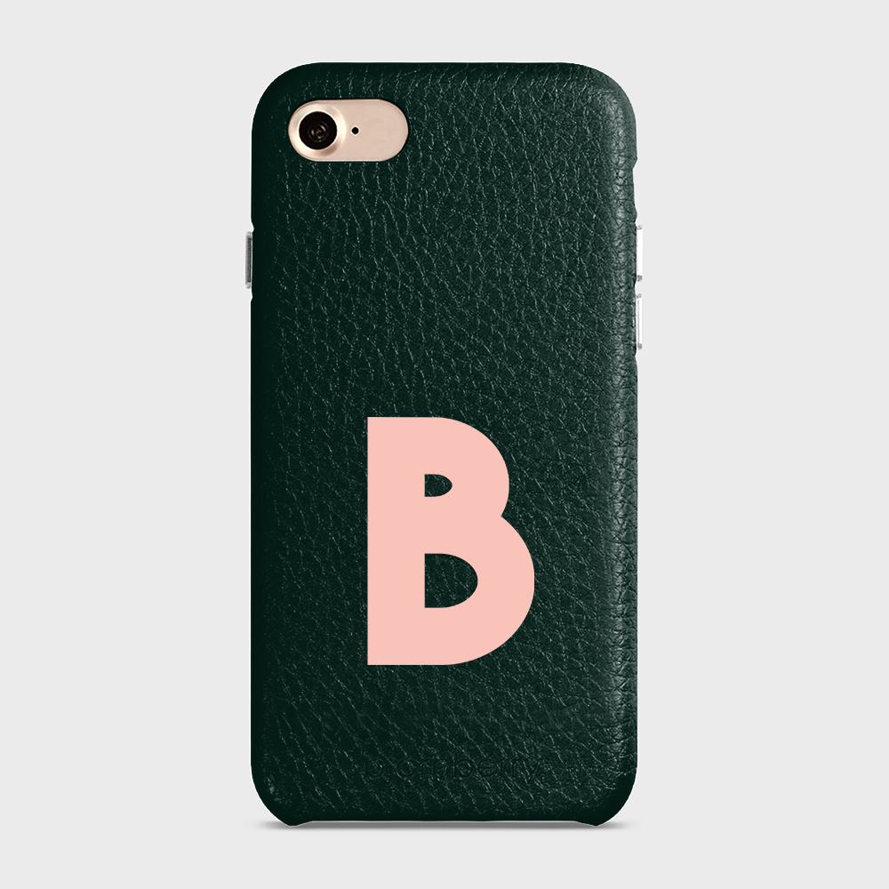 iPhone 7/8/SE (2022/2020) Personalised Leather Case - Initial - 19