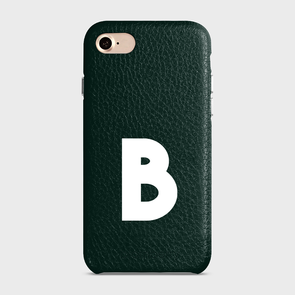 iPhone 7/8/SE (2022/2020) Personalised Leather Case - Initial - 21