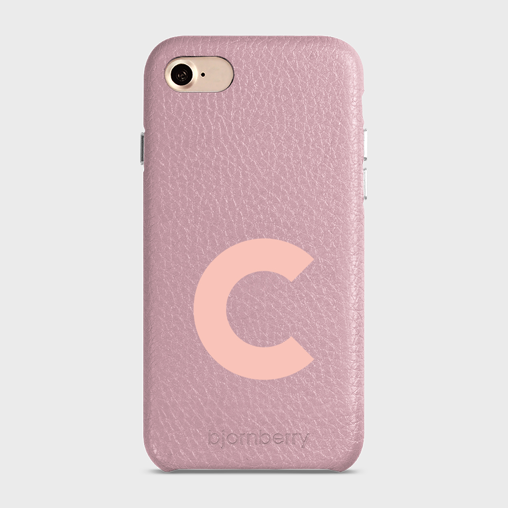 iPhone 7/8/SE (2022/2020) Personalised Leather Case - Initial - 33