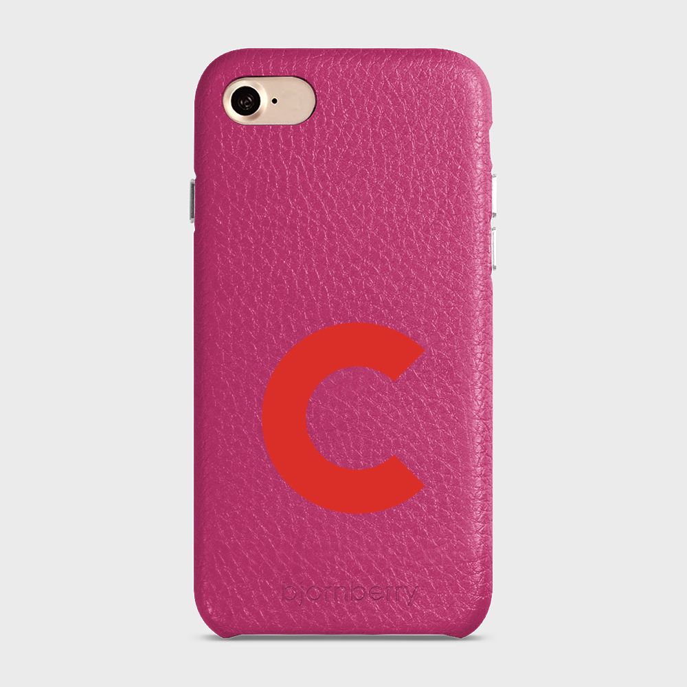 iPhone 7/8/SE (2022/2020) Personalised Leather Case - Initial - 3
