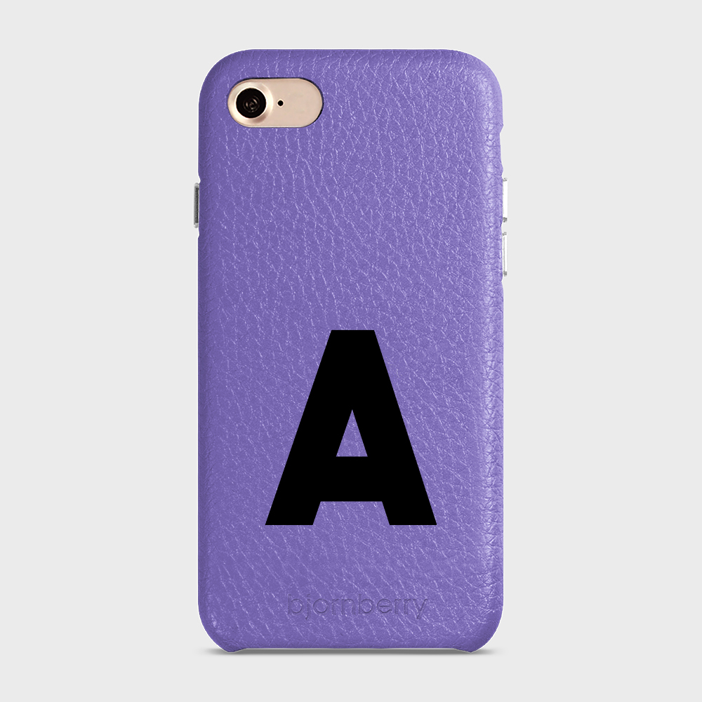 iPhone 7/8/SE (2022/2020) Personalised Leather Case - Initial - 26