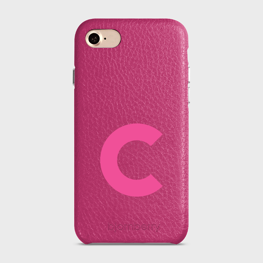 iPhone 7/8/SE (2022/2020) Personalised Leather Case - Initial - 2