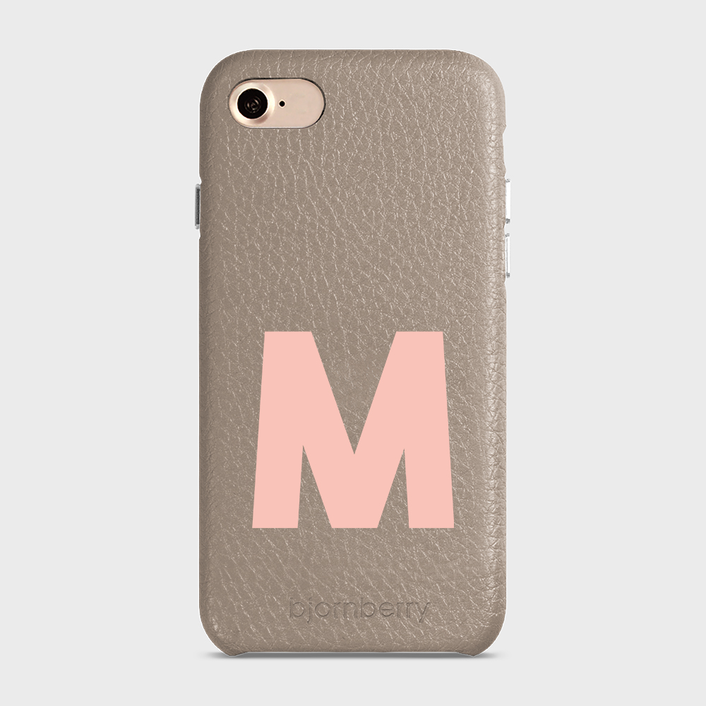 iPhone 7/8/SE (2022/2020) Personalised Leather Case - Initial - 12