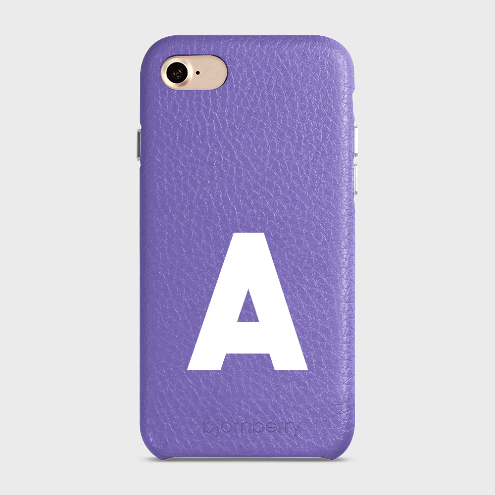 iPhone 7/8/SE (2022/2020) Personalised Leather Case - Initial - 27