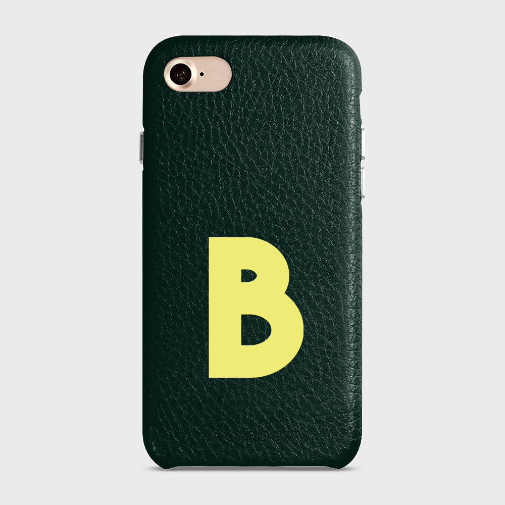 iPhone 7/8/SE (2022/2020) Personalised Leather Case - Initial - 16