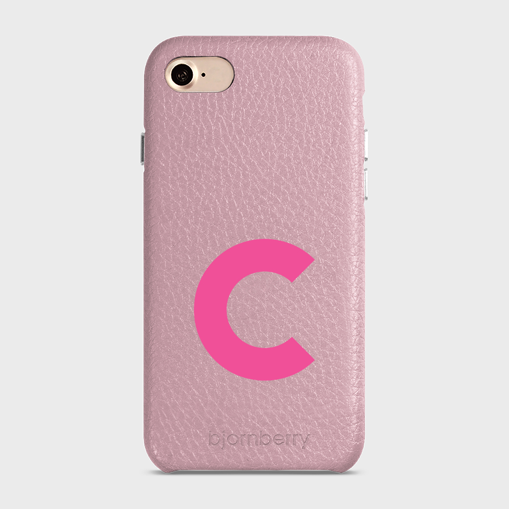iPhone 7/8/SE (2022/2020) Personalised Leather Case - Initial - 31