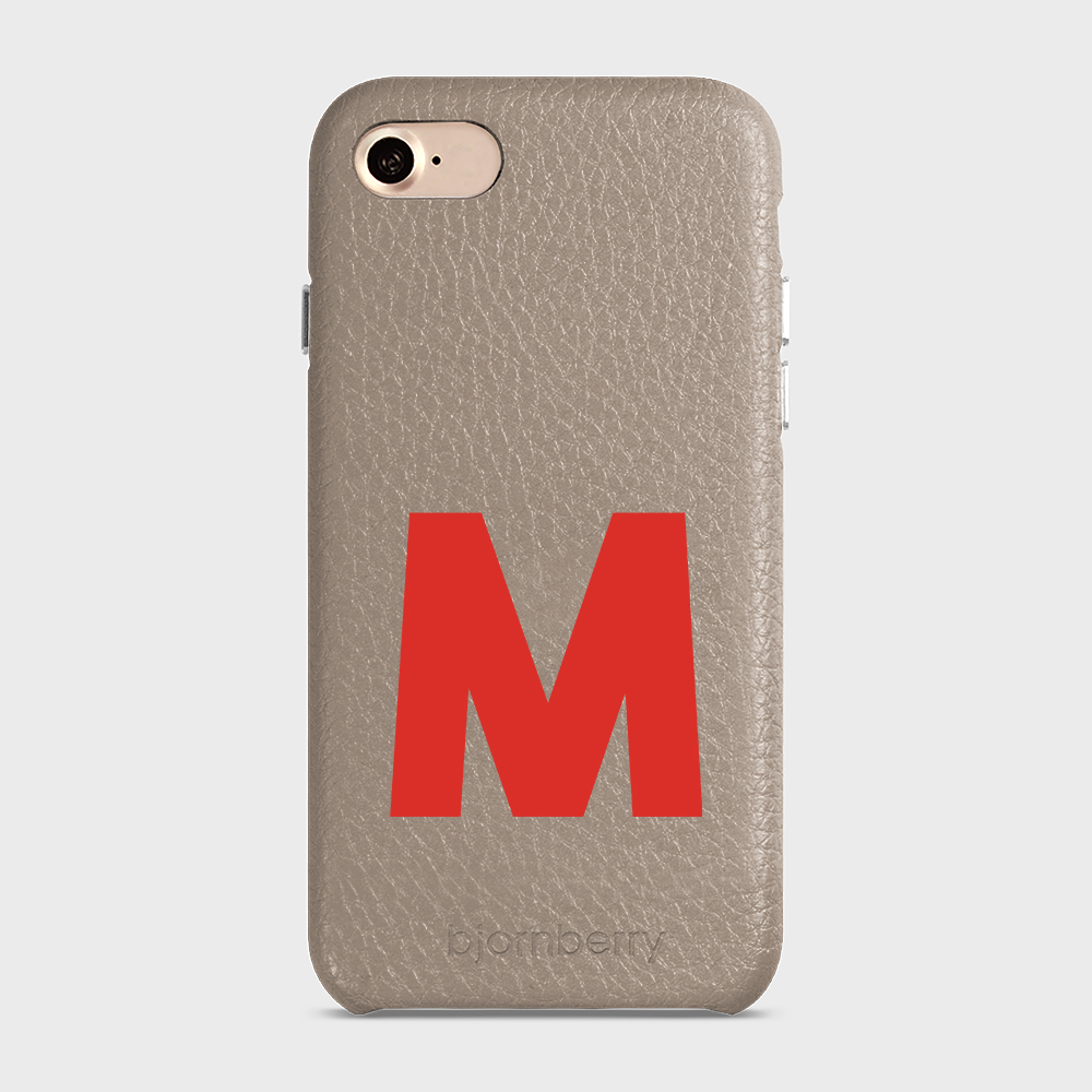 iPhone 7/8/SE (2022/2020) Personalised Leather Case - Initial - 11