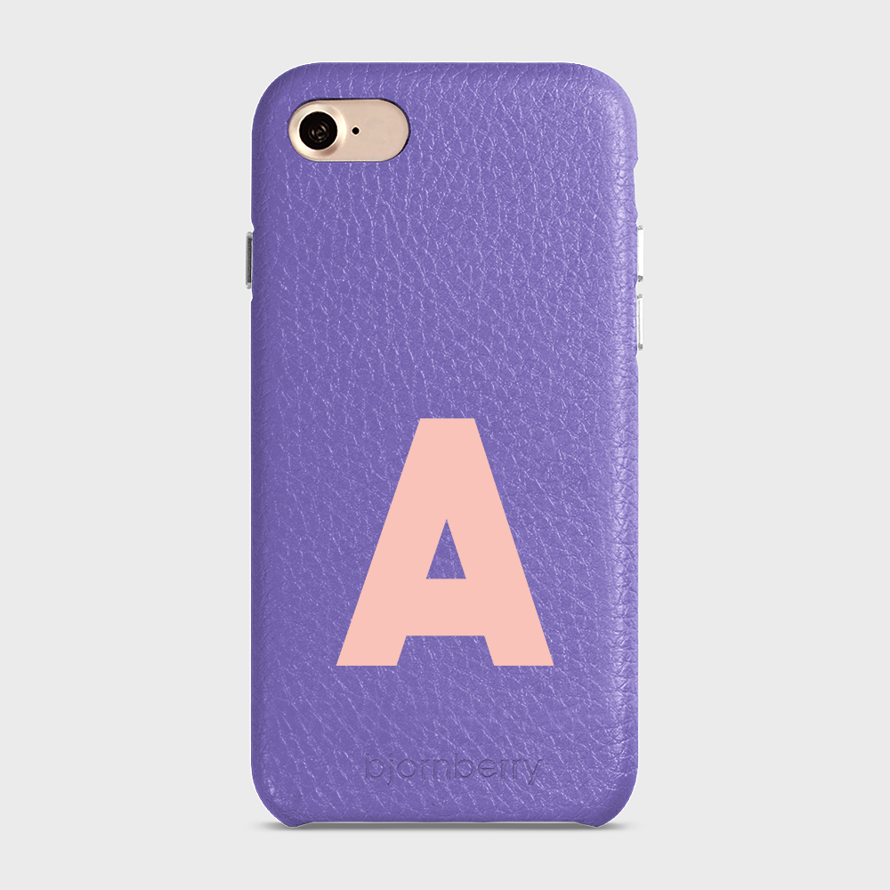 iPhone 7/8/SE (2022/2020) Personalised Leather Case - Initial - 25