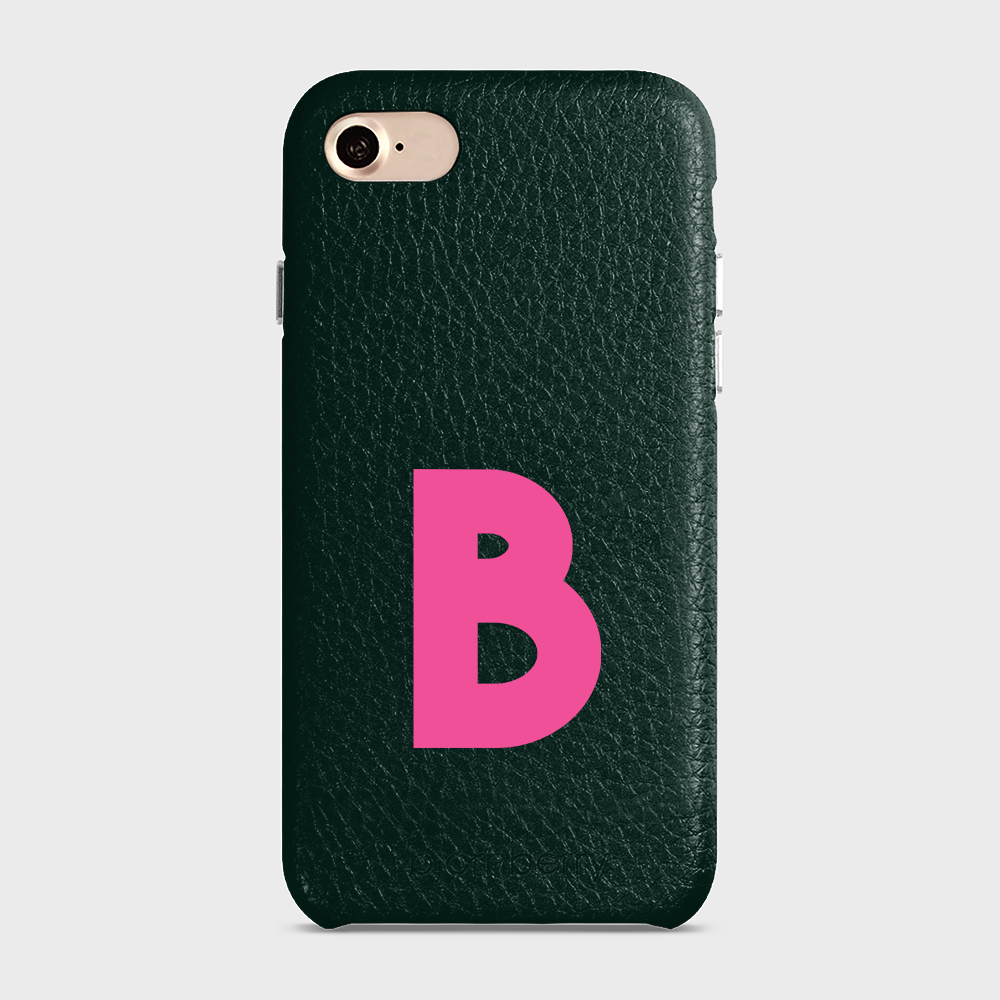 iPhone 7/8/SE (2022/2020) Personalised Leather Case - Initial - 17