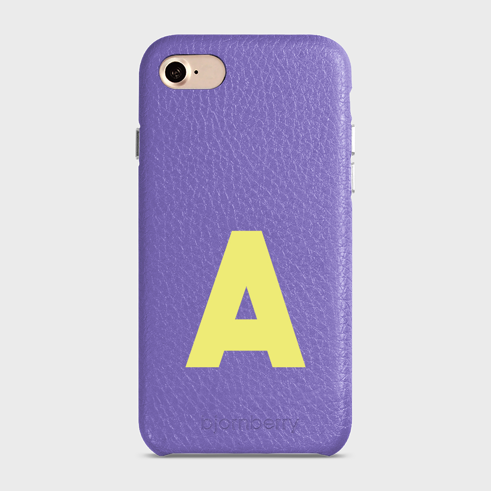 iPhone 7/8/SE (2022/2020) Personalised Leather Case - Initial - 22