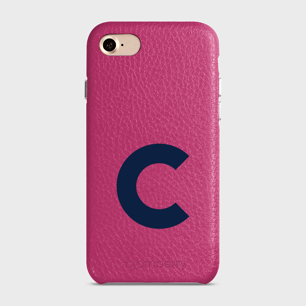 iPhone 7/8/SE (2022/2020) Personalised Leather Case - Initial - 7