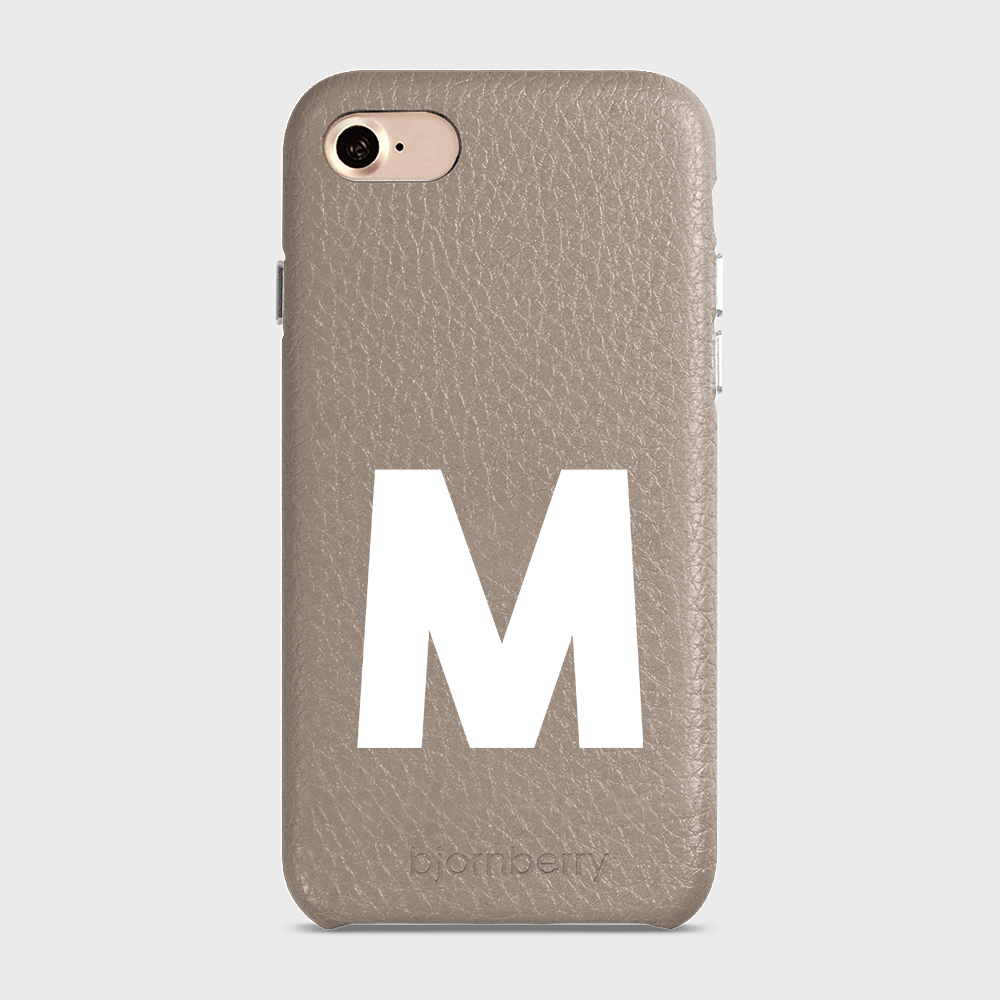 iPhone 7/8/SE (2022/2020) Personalised Leather Case - Initial - 14