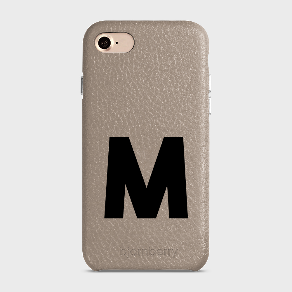 iPhone 7/8/SE (2022/2020) Personalised Leather Case - Initial - 13