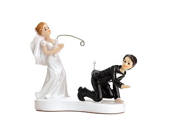 Cake topper | Figur till bröllopstårta | Håva in