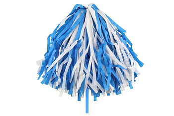 Festi May day pom pom white and blue