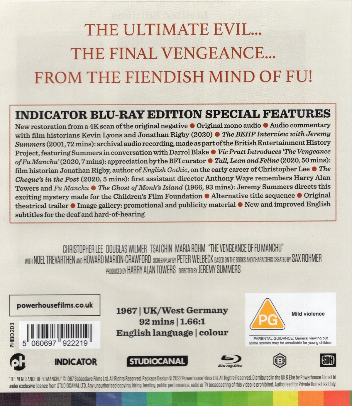 Vengeance of Fu Manchu (ej svensk text) (Blu-ray) - 2