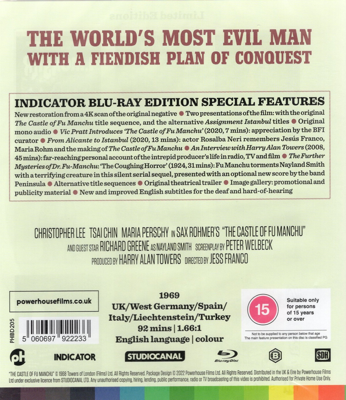 The Castle of Fu Manchu (ej svensk text) (Blu-ray) - 2