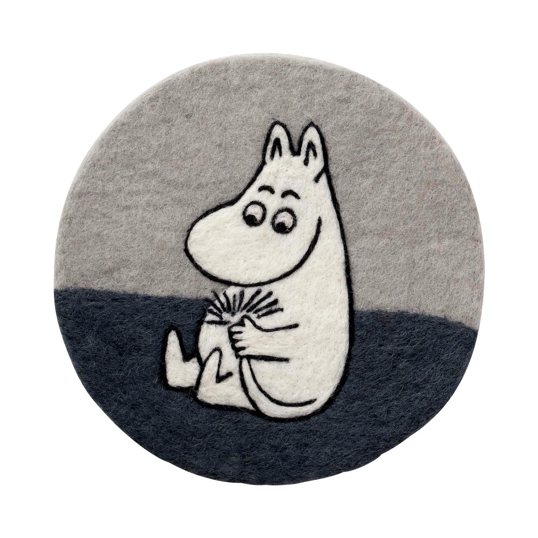 Moomin seat pad, Klippan - Moomin, grey