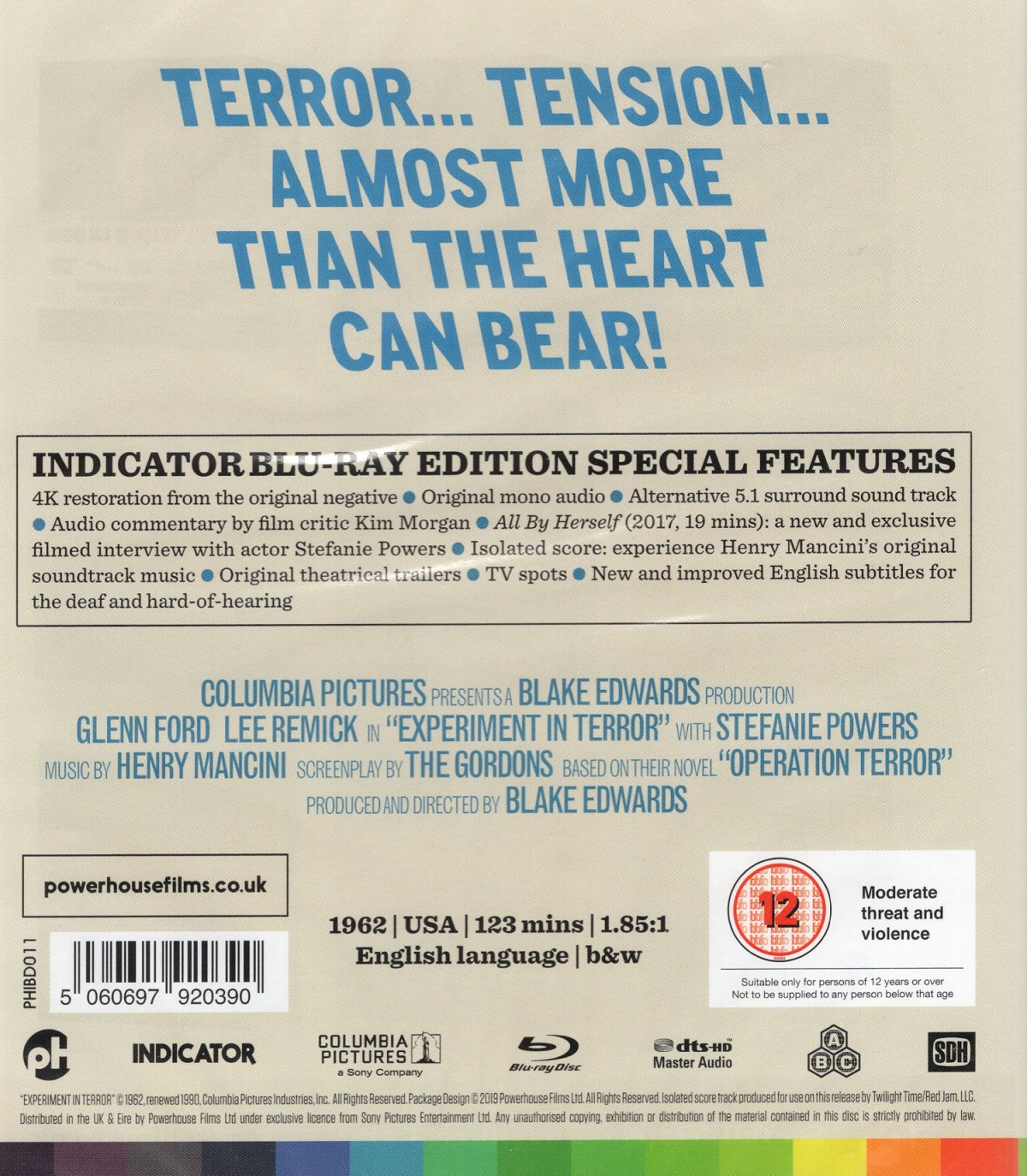 Experiment In Terror (ej svensk text) (Blu-ray) - 2