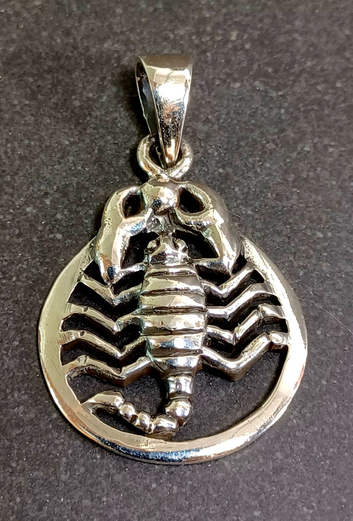 Skorpion hänge i silver