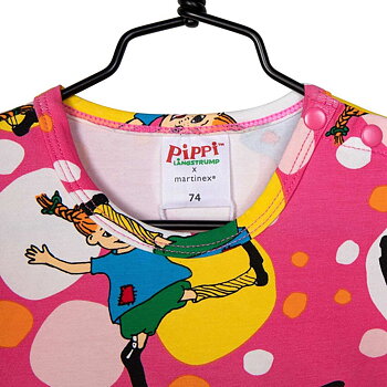 Pippi Longstocking Baby dress - Cartwheel, magenta size 62