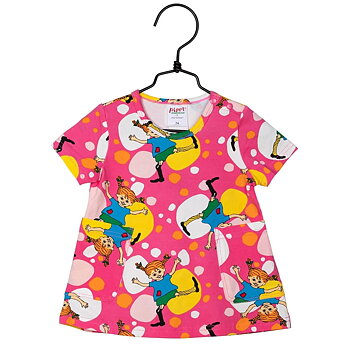 Pippi Longstocking Baby dress - Cartwheel, magenta size 62