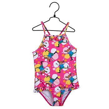 Pippi swimsuit - Cartwheel, magenta size 86/92