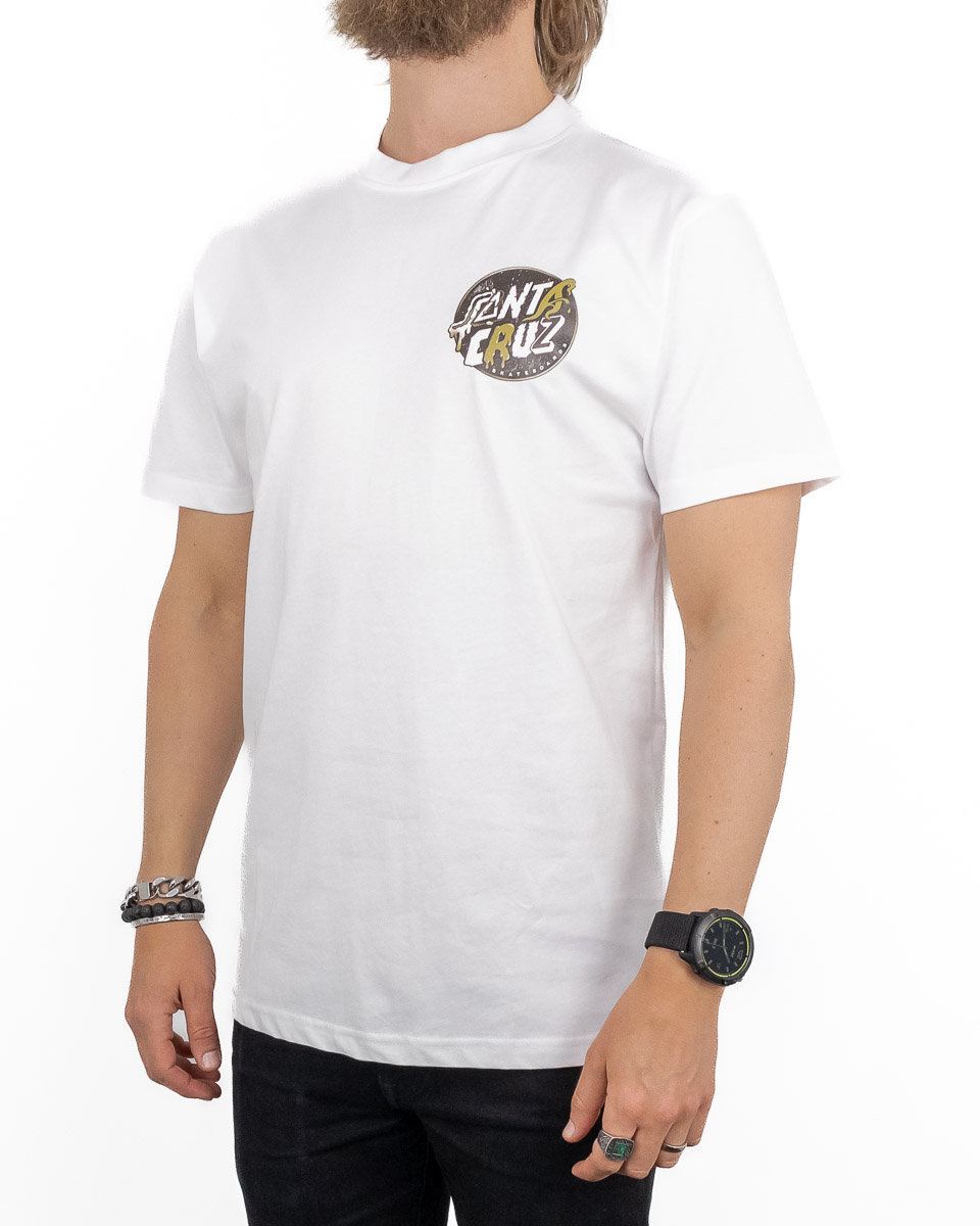 Santa Cruz DNA Dot T shirt White JHStore