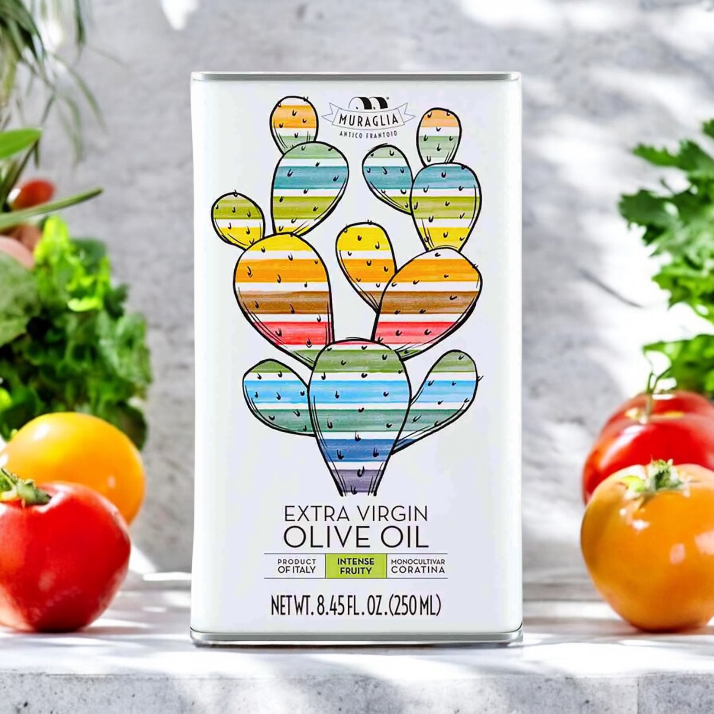 Muraglia extra virgin olive oil | Rainbow tin 250ml - 5
