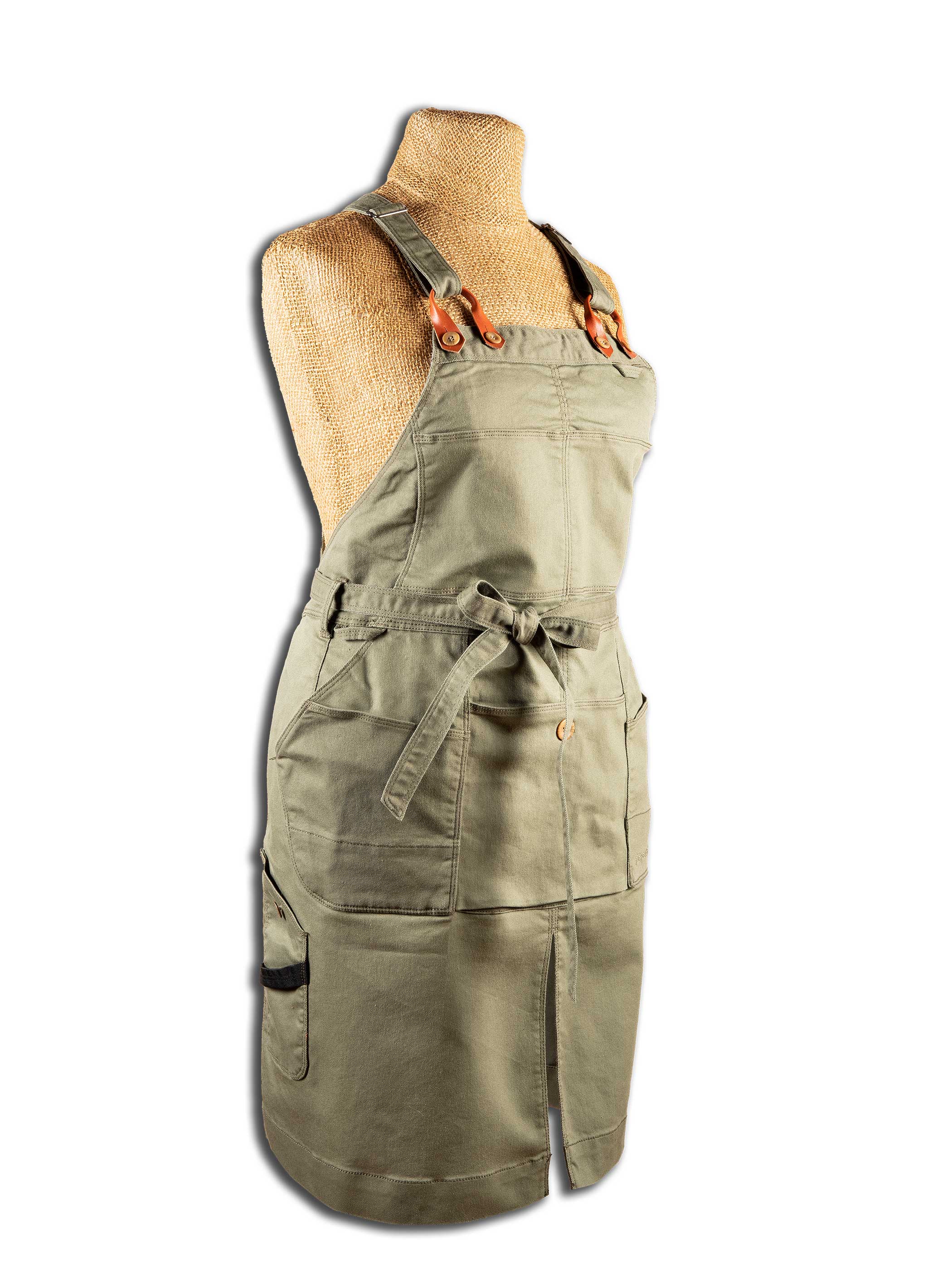 Denver apron - förkläde - Olive - 5