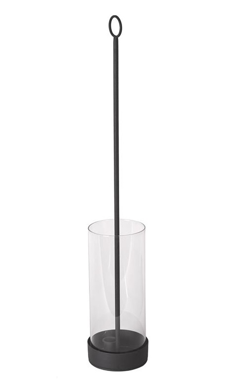 Hanging Lantern - Candle Holder - Metal/Glass - 60x11 cm - 3