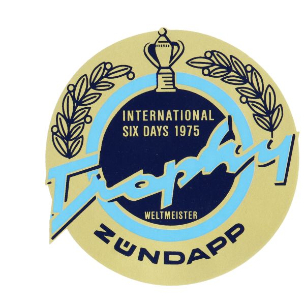 Aufkleber Kraftstofftank Zündapp Trophy 1975