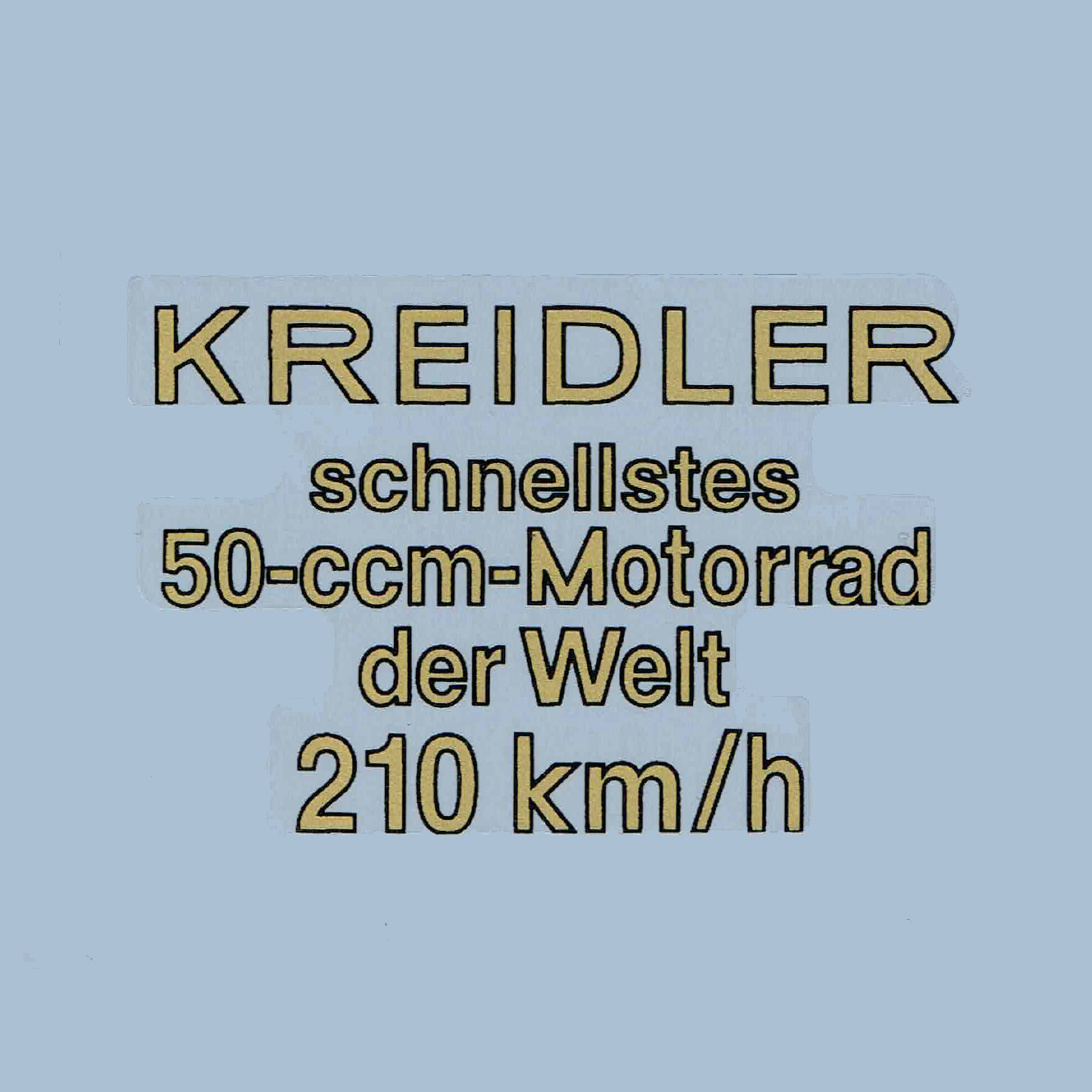 Mærkat "Kreidler" 55x37 mm - 2