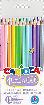 Carioca Färgpennor Pastell 12-Pack