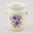 Rosa Ljung (1972) Vase with Purple Flower Relief 10 cm
