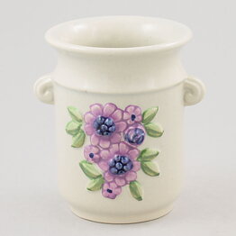 ローザ・リュング  紫の花  白いベース  10cm  1972年
