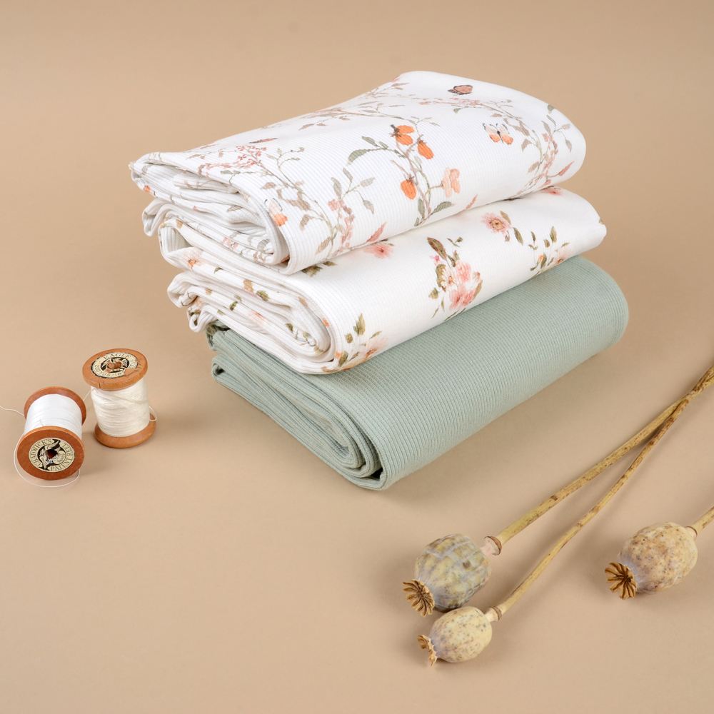 LOVELY FLORALS RIBBED - 5