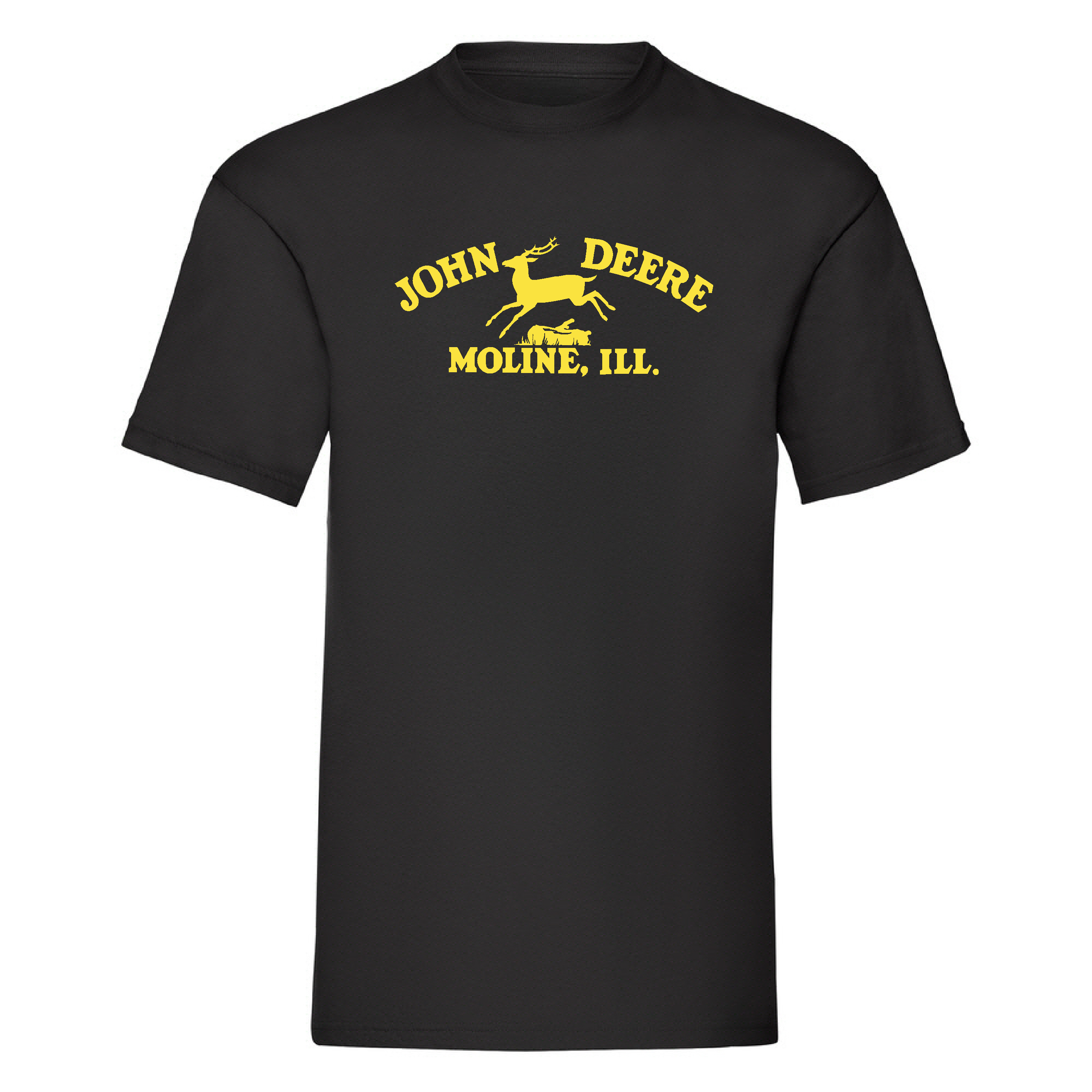 T-Shirt John Deere "Moline ill" Svart