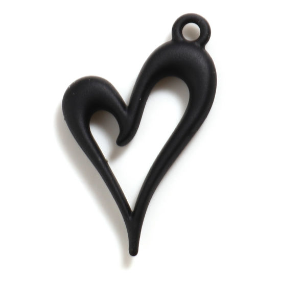 Charm  Heart 24mm, Black
