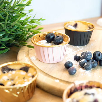 Muffinsformar | 20-pack | Svart och guld -2