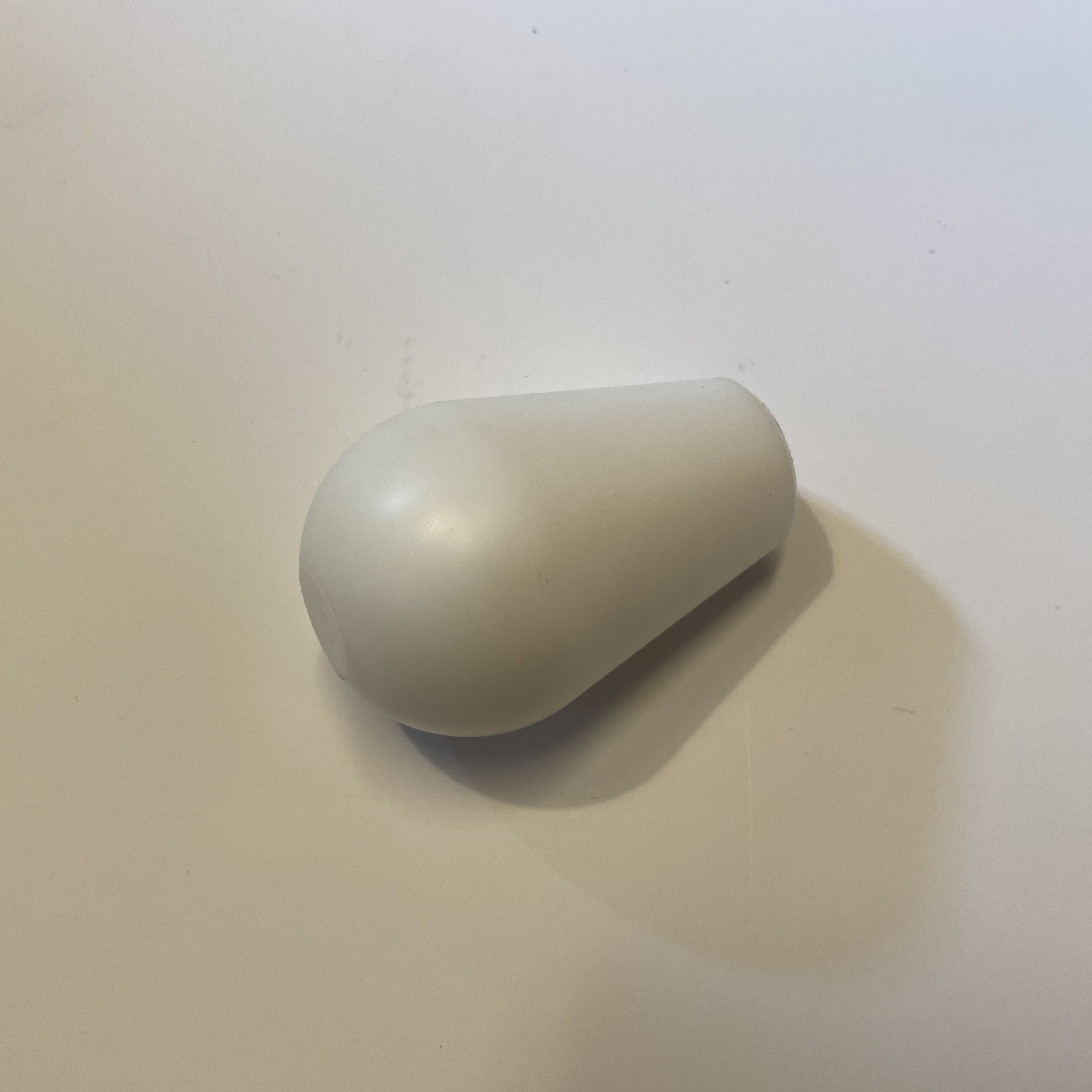 Gear knob nylon white (M10x1.5) - 2