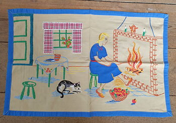 Broderad bonad 1940-tal