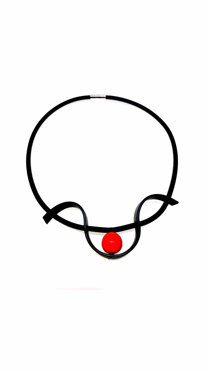 Necklaces rubber red Ceramic - 3