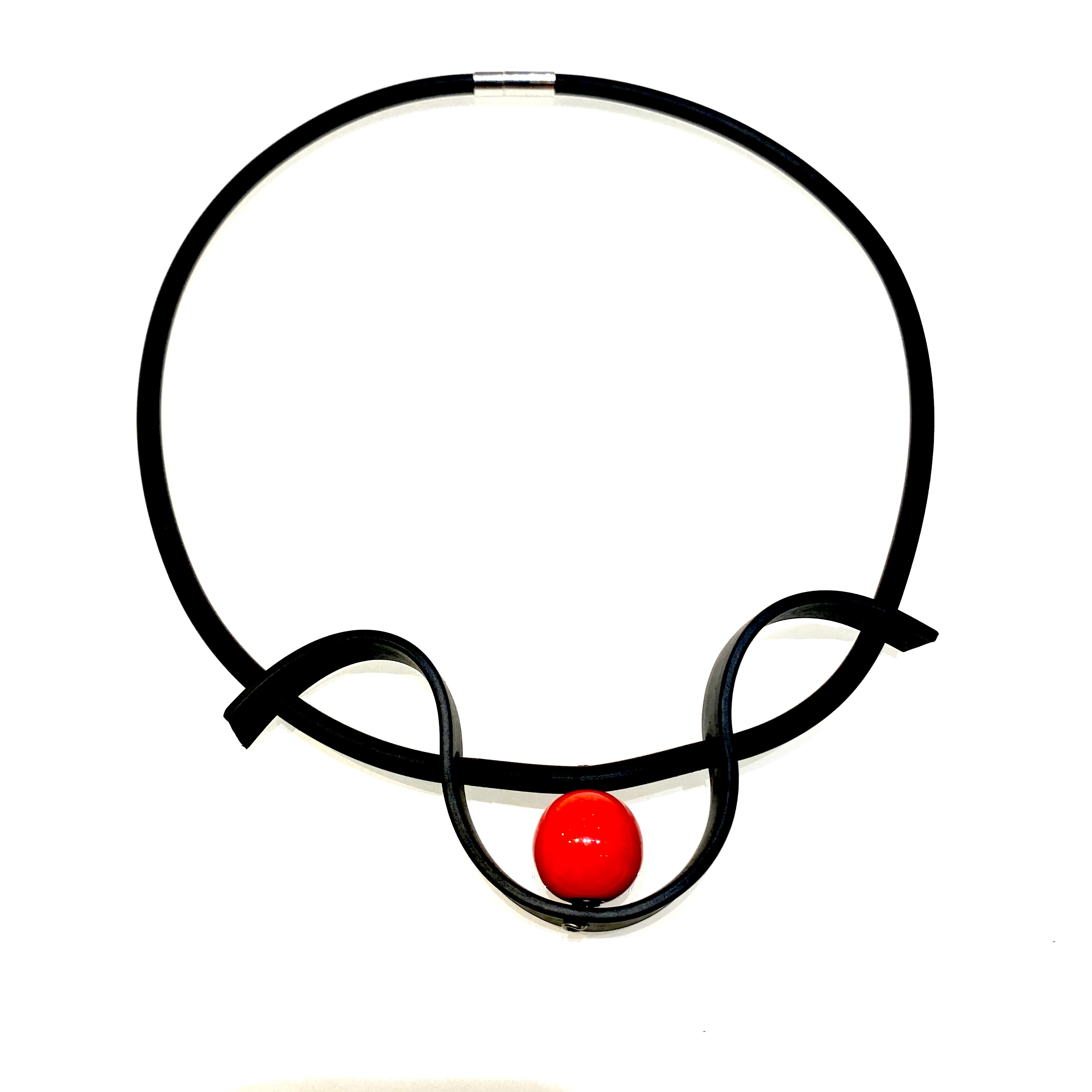 Necklaces rubber red Ceramic