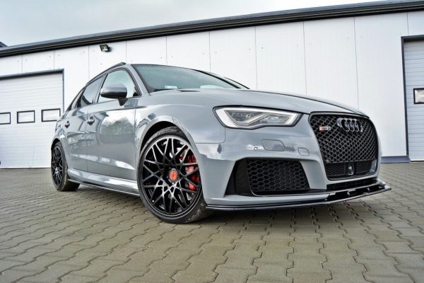 Front Splitter V.2 Audi Rs3 8Va Sportback / Blanksvart - 4