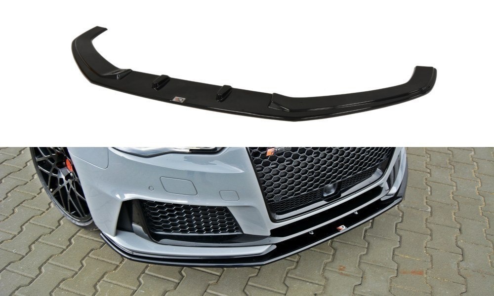 Front Splitter V.2 Audi Rs3 8Va Sportback / Blanksvart