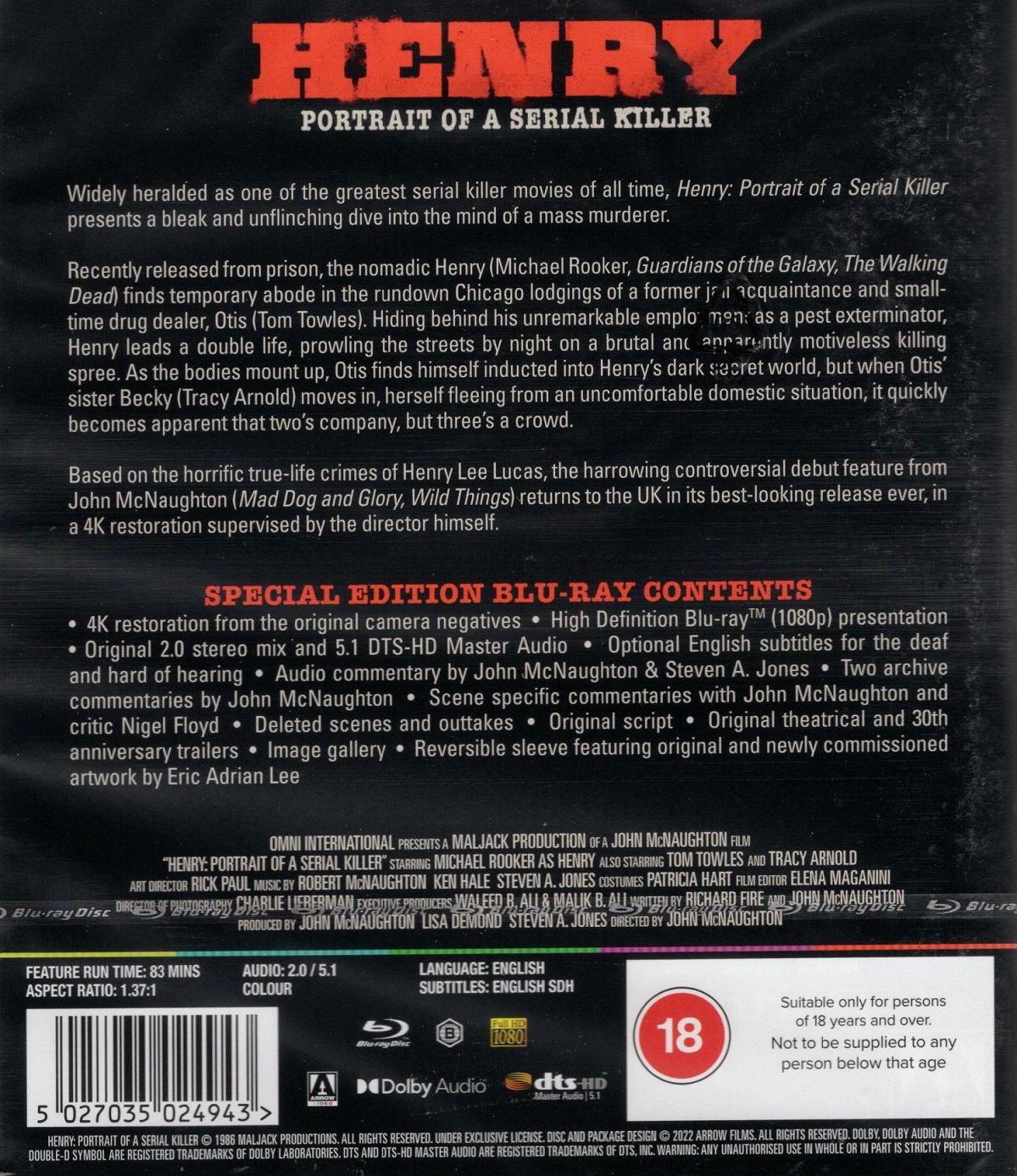 Henry - Portrait of A Serial Killer (ej svensk text) (Blu-ray) - 2